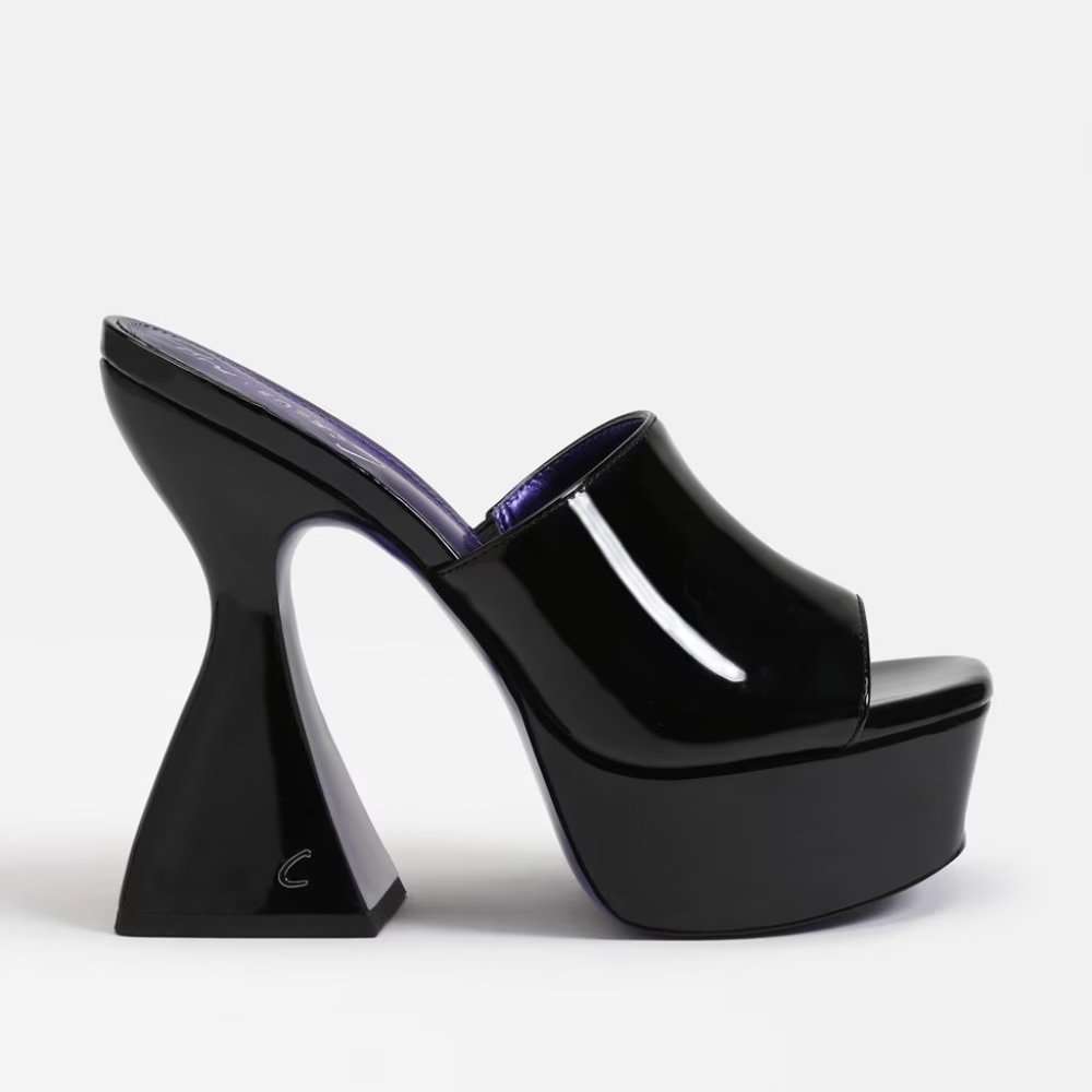 $79 NWT (7.5 & 8.5) SAM EDELMAN Black Platforms - Picture 5 of 6